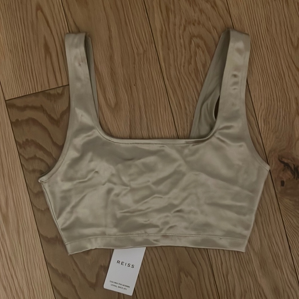 Reiss Gold Crop Top